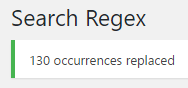 WordPressプラグイン「Search Regex」で置換完了